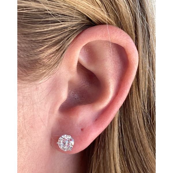 Lab Grown Diamond Studs, 3ctw Image 4 SVS Fine Jewelry Oceanside, NY