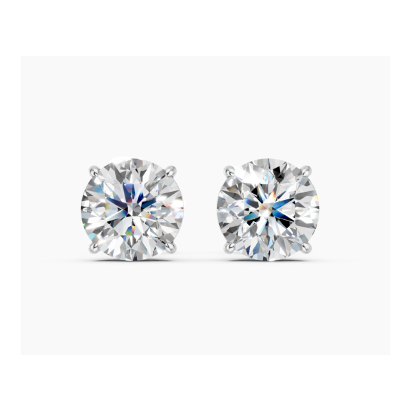 White Gold & Lab Grown Diamond Studs, 7.05Cttw SVS Fine Jewelry Oceanside, NY