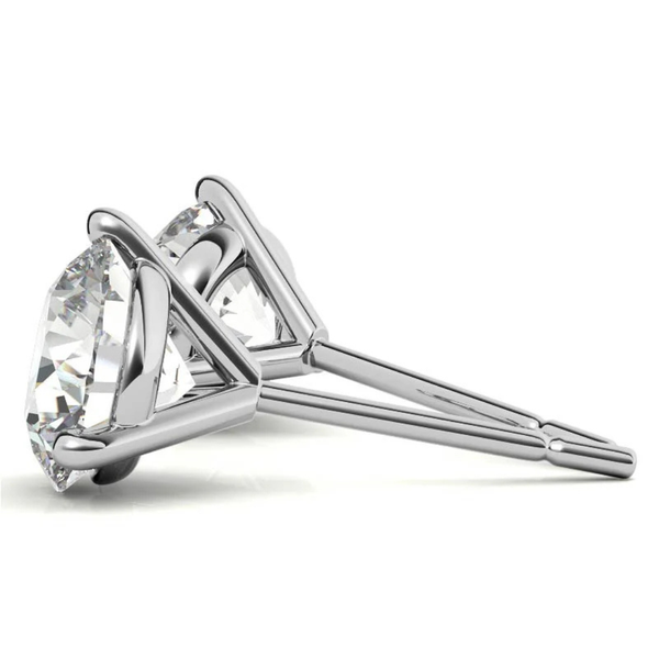 White Gold & Lab Grown Diamond Studs, 1Cttw Image 2 SVS Fine Jewelry Oceanside, NY