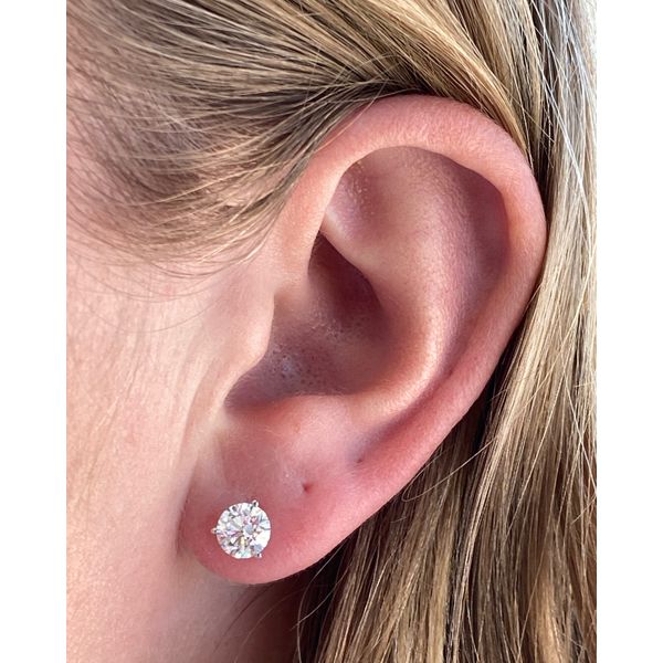 Lab Grown Diamond Stud Earrings | 2.08ctw Image 3 SVS Fine Jewelry Oceanside, NY