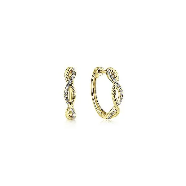 Gabriel & Co. Hampton 14K Yellow Gold Fashion Earrings SVS Fine Jewelry Oceanside, NY