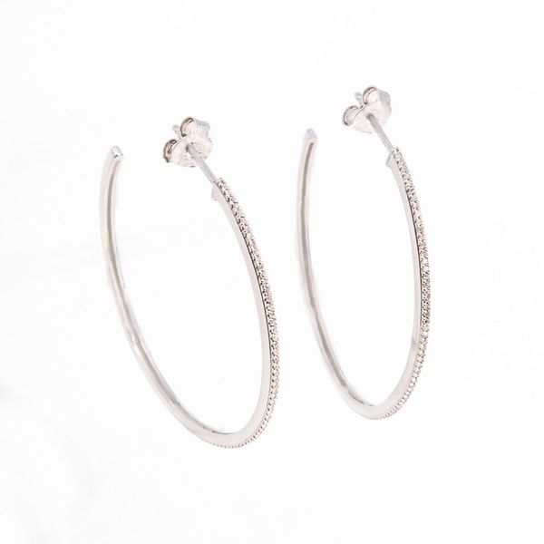 Ella Stein Diamond Hoop Earrings, .25ctw SVS Fine Jewelry Oceanside, NY