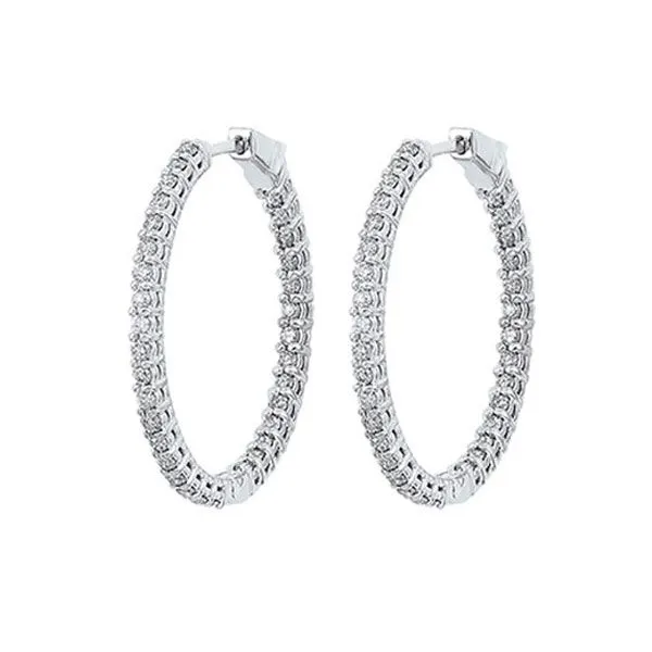 SVS Signature Diamond Round Hoops, 1Cttw SVS Fine Jewelry Oceanside, NY