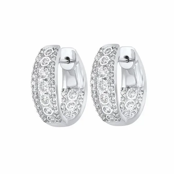 SVS Signature Diamond Deco Hoops, 1ctw SVS Fine Jewelry Oceanside, NY