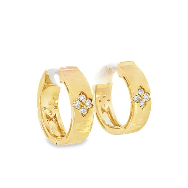 The Heritage Collection Diamond Hoops. .29ctw Image 2 SVS Fine Jewelry Oceanside, NY