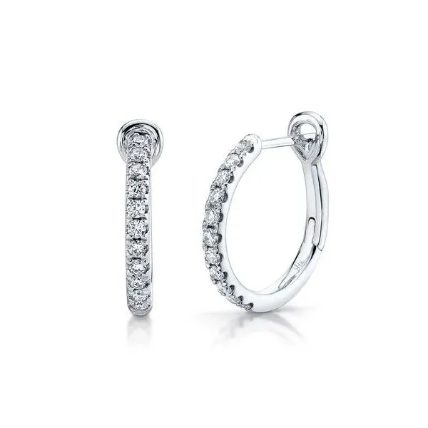 Shy Creation White Gold Diamond Earrings SVS Fine Jewelry Oceanside, NY