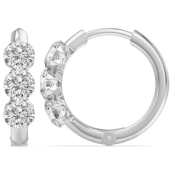 Lab Grown Diamond Mini Hoops, 1.87Cttw SVS Fine Jewelry Oceanside, NY