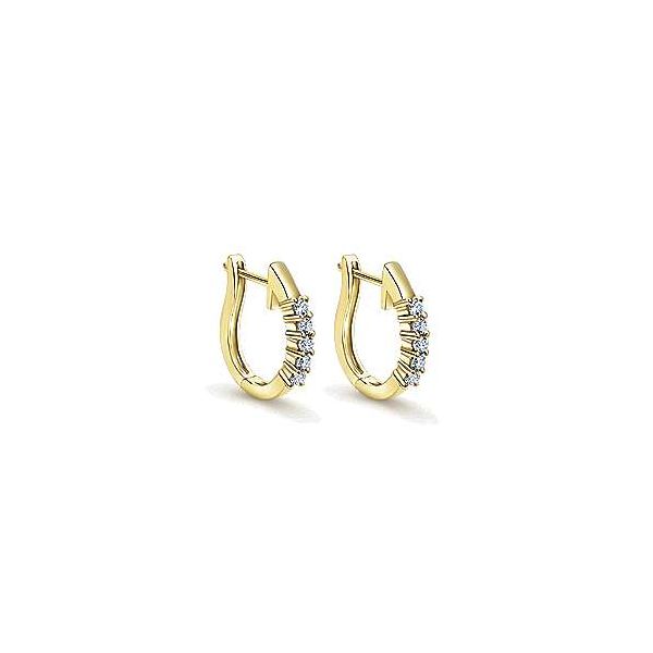 Gabriel & Co. Lusso 14K Yellow Gold Diamond Earrings SVS Fine Jewelry Oceanside, NY