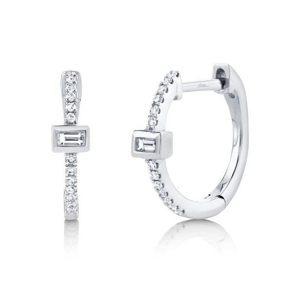 Shy Creation Diamond Huggie Earrings, 12ctw SVS Fine Jewelry Oceanside, NY