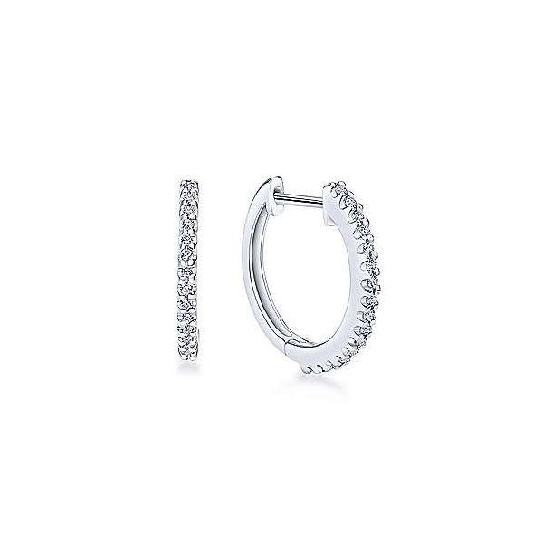 Gabriel & Co. Lusso 14K White Gold Diamond Earrings SVS Fine Jewelry Oceanside, NY