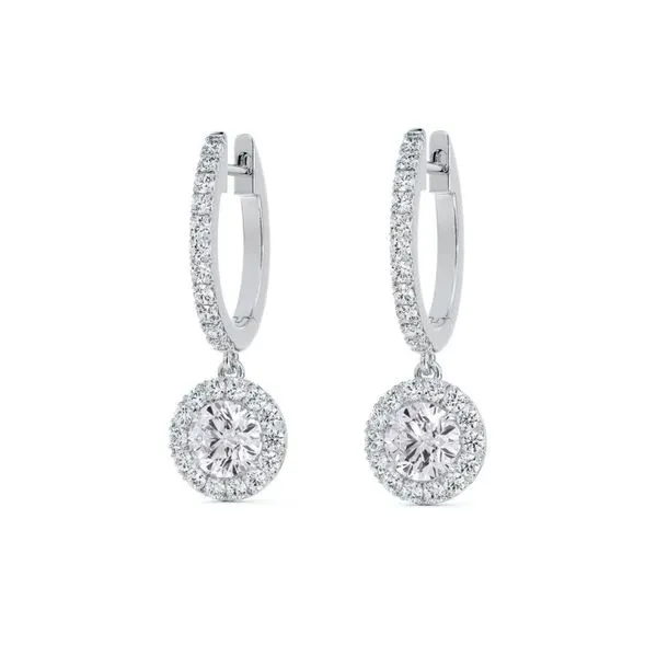 Forevermark Center Of My Universe® Pavé Huggies Image 2 SVS Fine Jewelry Oceanside, NY