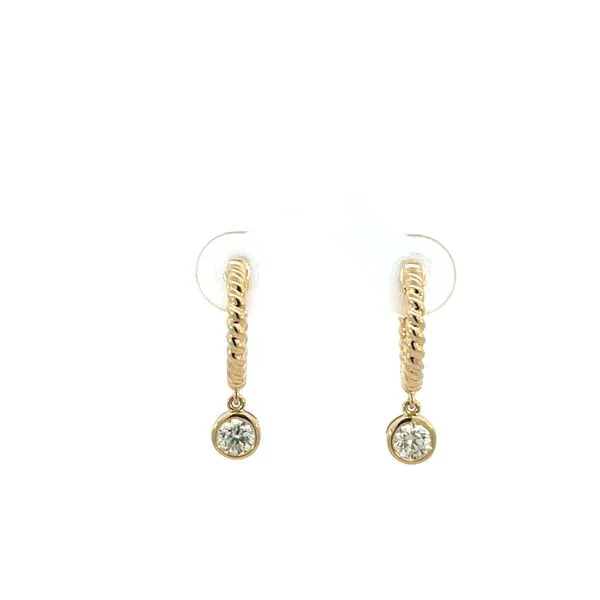 Yellow Gold Diamond Huggies, 0.40Cttw SVS Fine Jewelry Oceanside, NY