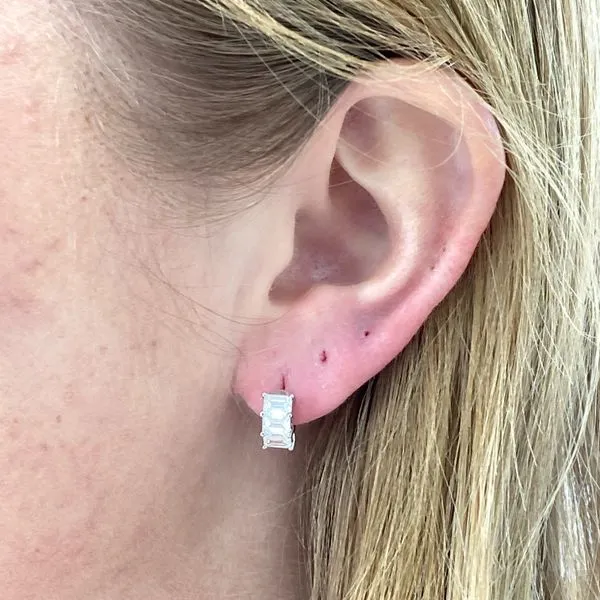 White Gold Diamond Huggies, 1.85Cttw Image 3 SVS Fine Jewelry Oceanside, NY