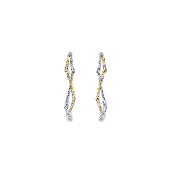 Gabriel & Co. Kaslique Hoop Earrings Image 3 SVS Fine Jewelry Oceanside, NY