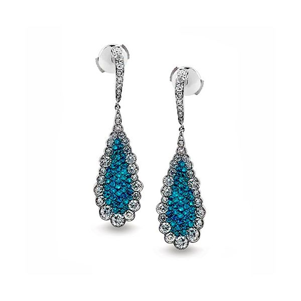 Simon G. Modern Enchantment Collection Diamond & Tourmaline Earrings SVS Fine Jewelry Oceanside, NY