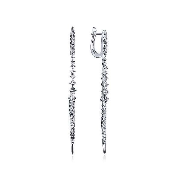 Gabriel & Co. Kaslique White Gold & Diamond Earrings SVS Fine Jewelry Oceanside, NY