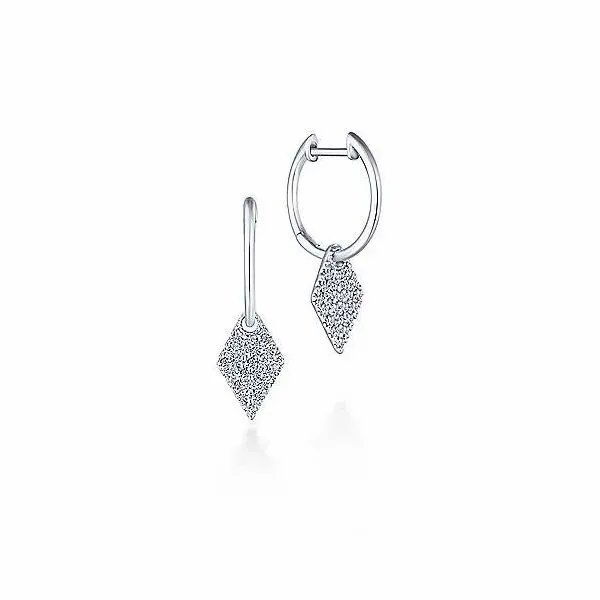 Gabriel & Co. Lusso 14K White Gold Diamond Earrings SVS Fine Jewelry Oceanside, NY