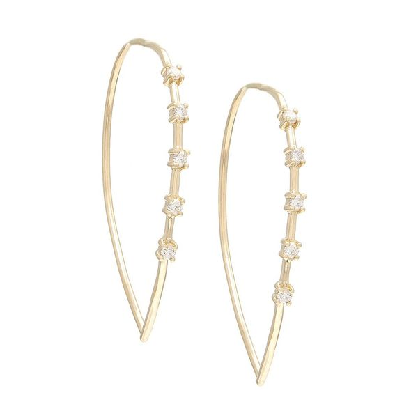14K Yellow Gold Diamond Earrings, 0.15Cttw SVS Fine Jewelry Oceanside, NY