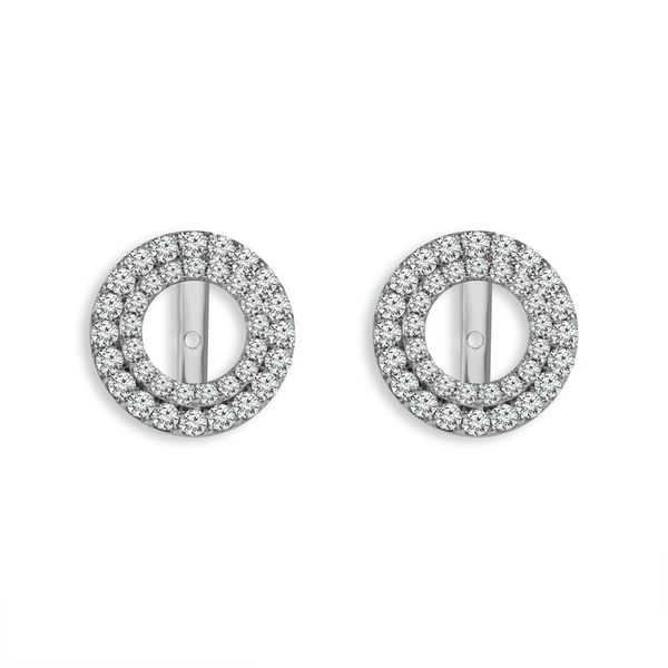 Double Halo Diamond Earring Jackets, .50ctw SVS Fine Jewelry Oceanside, NY