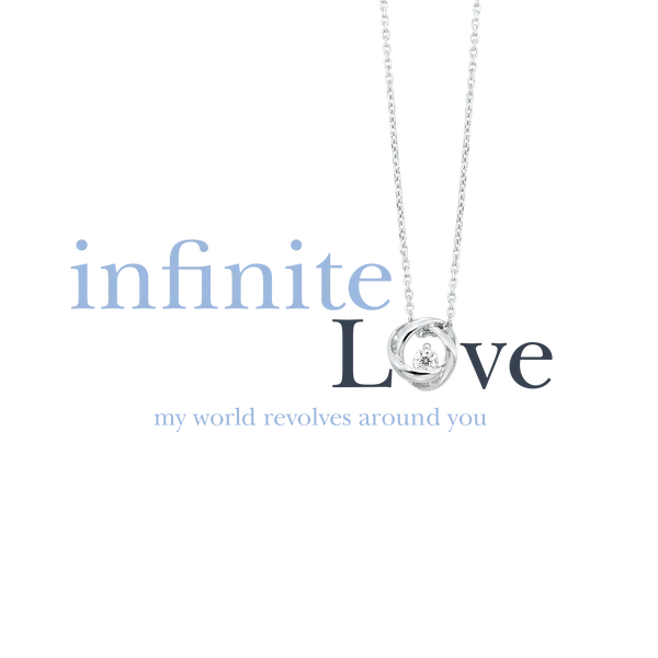 Infinite Love Knot Sterling Silver Studs, 0.30Cttw Image 3 SVS Fine Jewelry Oceanside, NY