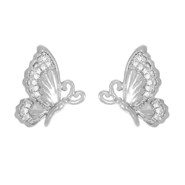 Ella Stein Diamond Butterfly Stud Earrings, .04ctw SVS Fine Jewelry Oceanside, NY