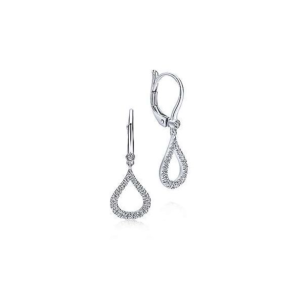 Gabriel & Co. Lusso White Gold Diamond Earrings SVS Fine Jewelry Oceanside, NY