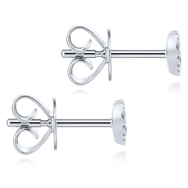 Gabriel & Co. Classic White Gold Diamond Earrings Image 3 SVS Fine Jewelry Oceanside, NY