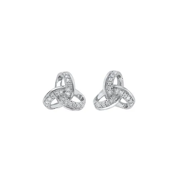 Diamond Love Knot Studs SVS Fine Jewelry Oceanside, NY