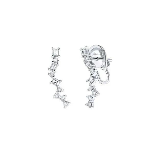 Shy Creation White Gold And Diamond Earrings SVS Fine Jewelry Oceanside, NY