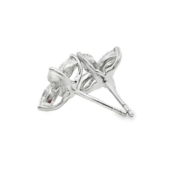 White Gold Diamond Earrings, 0.95Cttw Image 3 SVS Fine Jewelry Oceanside, NY