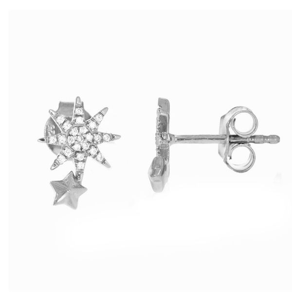 Starry Night Sterling Silver Earrings SVS Fine Jewelry Oceanside, NY