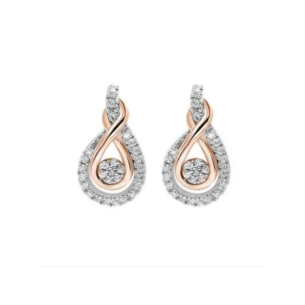 Infinite Love Knot Diamond Earrings SVS Fine Jewelry Oceanside, NY