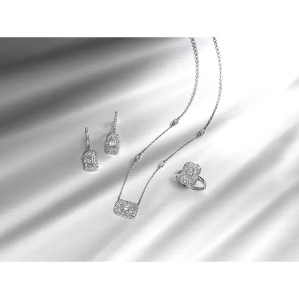 SVS DECO COLLECTION: Diamond Drop Earrings Image 3 SVS Fine Jewelry Oceanside, NY
