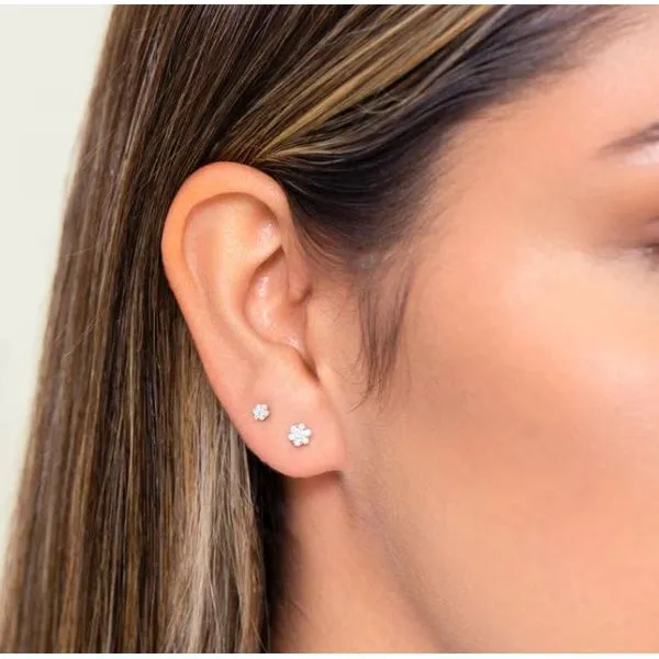 Lab Grown Diamond Cluster Studs, .20ctw Image 3 SVS Fine Jewelry Oceanside, NY