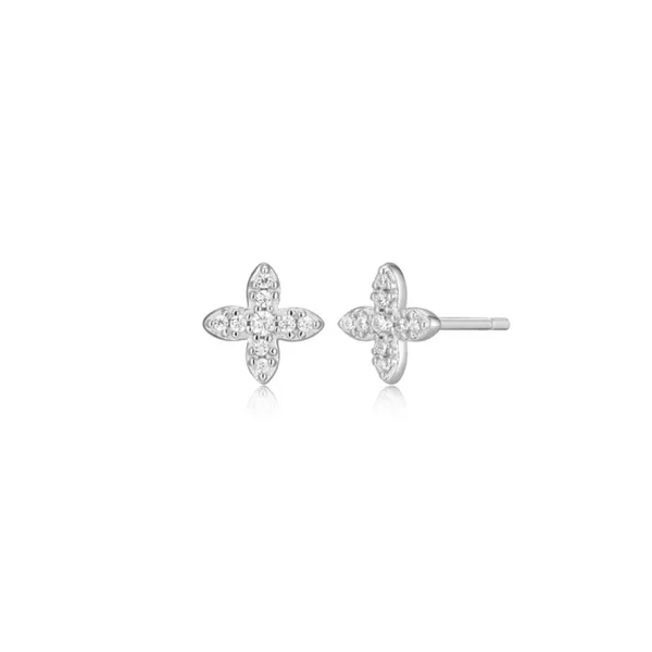 Lab Grown Leaf Studs, .07ctw SVS Fine Jewelry Oceanside, NY