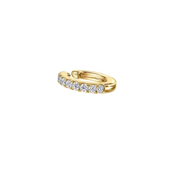 Gabriel Lusso Yellow Gold Diamond Single Ear Cuff SVS Fine Jewelry Oceanside, NY