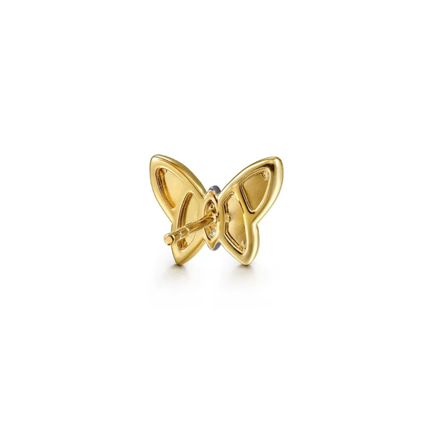 Gabriel & Co. Contemporary Yellow Gold Diamond Earrings Image 3 SVS Fine Jewelry Oceanside, NY