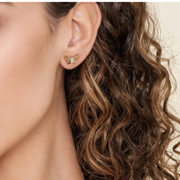 Gabriel & Co. Contemporary Yellow Gold Diamond Earrings Image 4 SVS Fine Jewelry Oceanside, NY