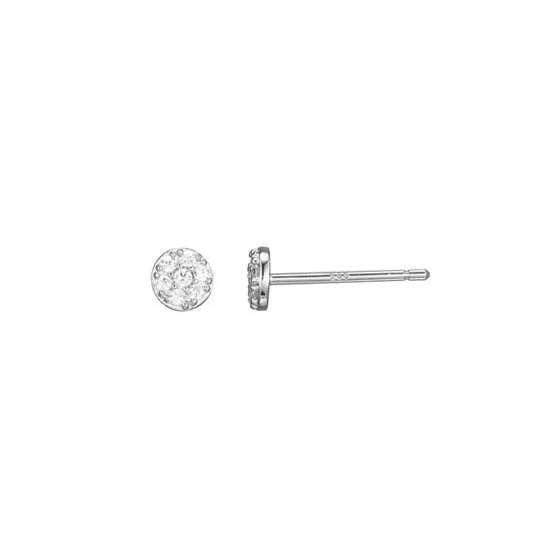 Lab Grown Diamond Pave Stud Earrings, .10ctw