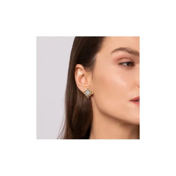 Gabriel Limited Fashion Yellow Gold Diamond Earrings Image 2 SVS Fine Jewelry Oceanside, NY