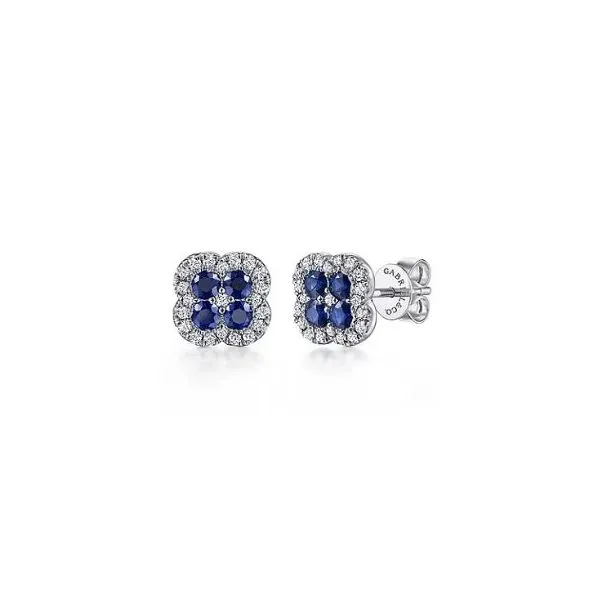 Gabriel & Co. Lusso Color White Gold Earrings SVS Fine Jewelry Oceanside, NY