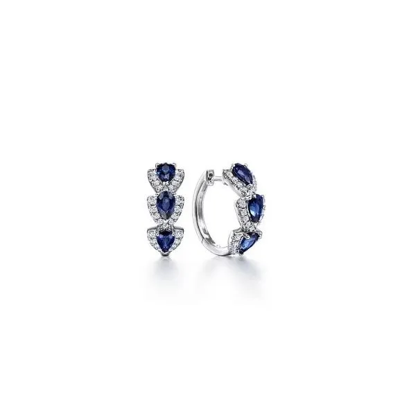 Gabriel & Co. Lusso Color White Gold Earrings SVS Fine Jewelry Oceanside, NY
