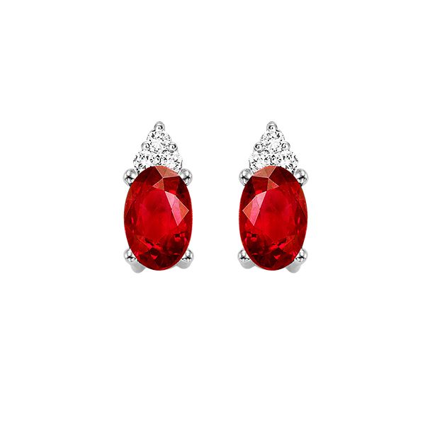 SVS Oval January Birthstone Earrings - Garnet SVS Fine Jewelry Oceanside, NY