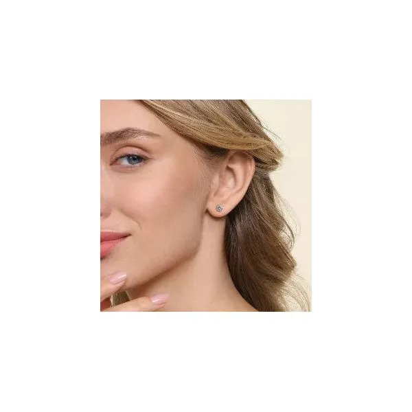 Gabriel & Co. Lusso Color White Gold Earrings Image 2 SVS Fine Jewelry Oceanside, NY