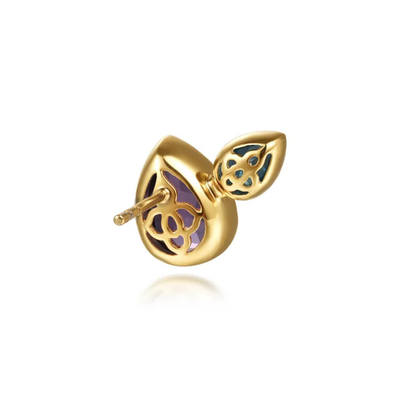 Gabriel Color Yellow Gold Toi Et Moi Stud Earrings Image 3 SVS Fine Jewelry Oceanside, NY