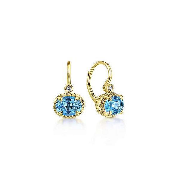 Gabriel & Co. Hampton 14K Yellow Gold Earrings SVS Fine Jewelry Oceanside, NY