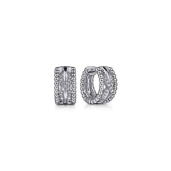 Gabriel & Co. Bujukan Silver & White Sapphire Earrings SVS Fine Jewelry Oceanside, NY