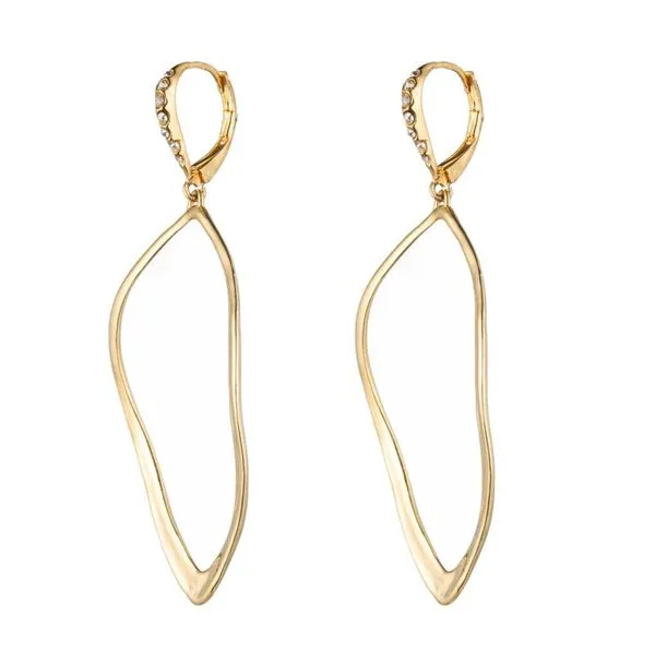 Alexis Bittar Gold Sculpted Aura Teardrop Earring Image 2 SVS Fine Jewelry Oceanside, NY