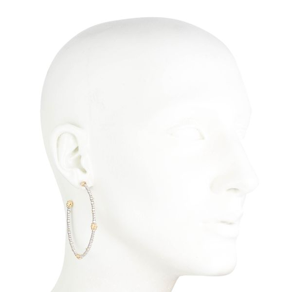 Alexis Bittar Crystal Knot Hoop Earrings Image 4 SVS Fine Jewelry Oceanside, NY
