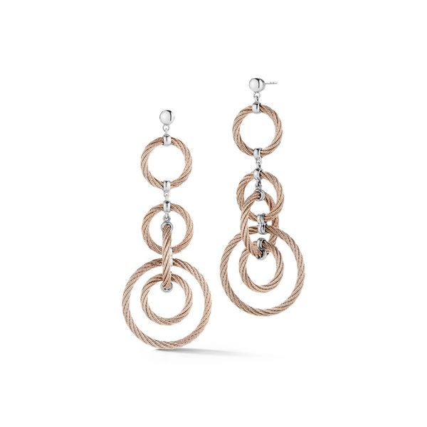 ALOR Carnation Cable Encompassed Earrings SVS Fine Jewelry Oceanside, NY